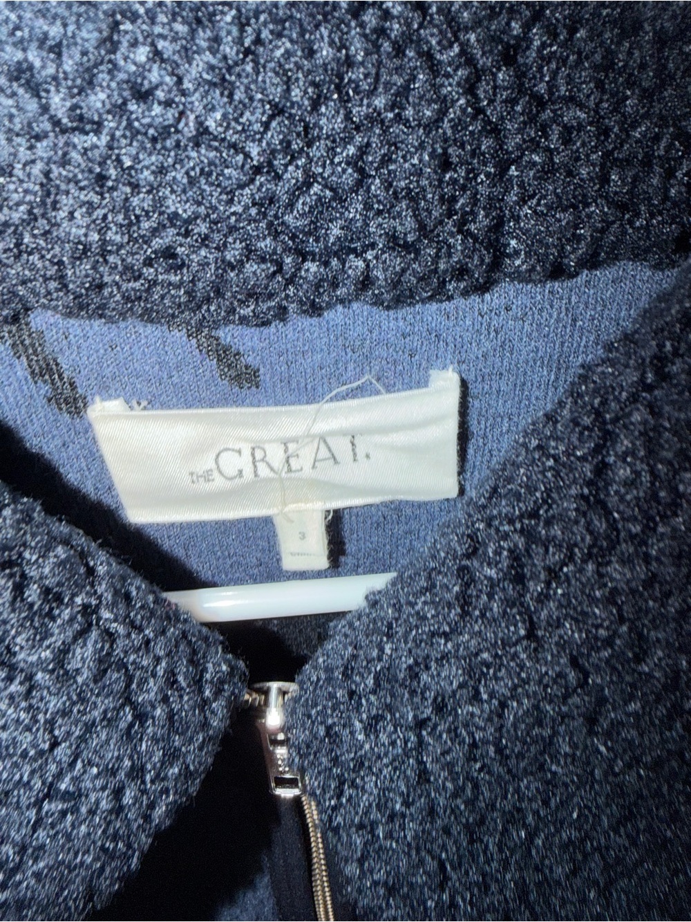 The Great. The Pasture Jacket in Blue. Size 3 - Picture 3 of 4